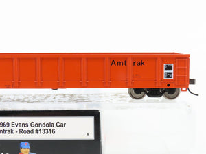 HO Scale Atlas Trainman 969 AMTK Amtrak Open Gondola #13316