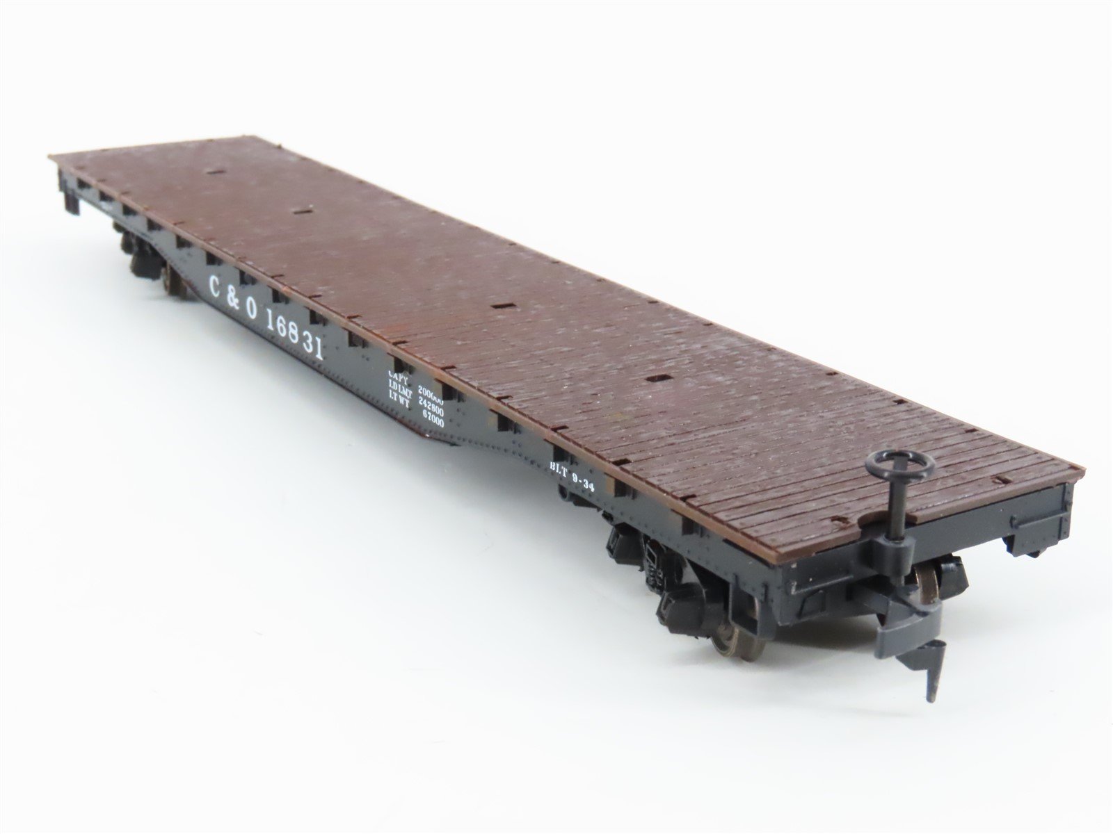 HO Scale Roco 49014 C&O Chesapeake & Ohio Railroad Flat Car #16831
