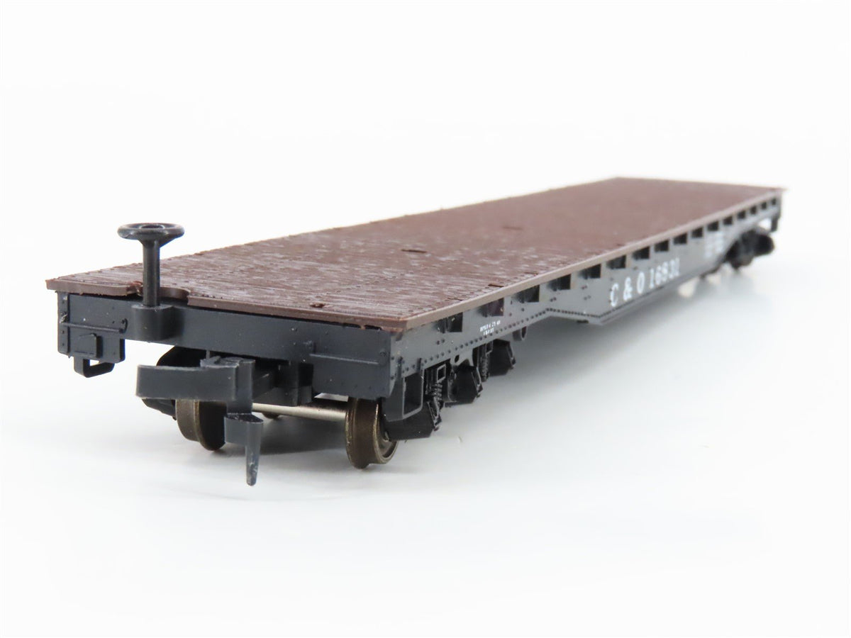 HO Scale Roco 49014 C&amp;O Chesapeake &amp; Ohio Railroad Flat Car #16831