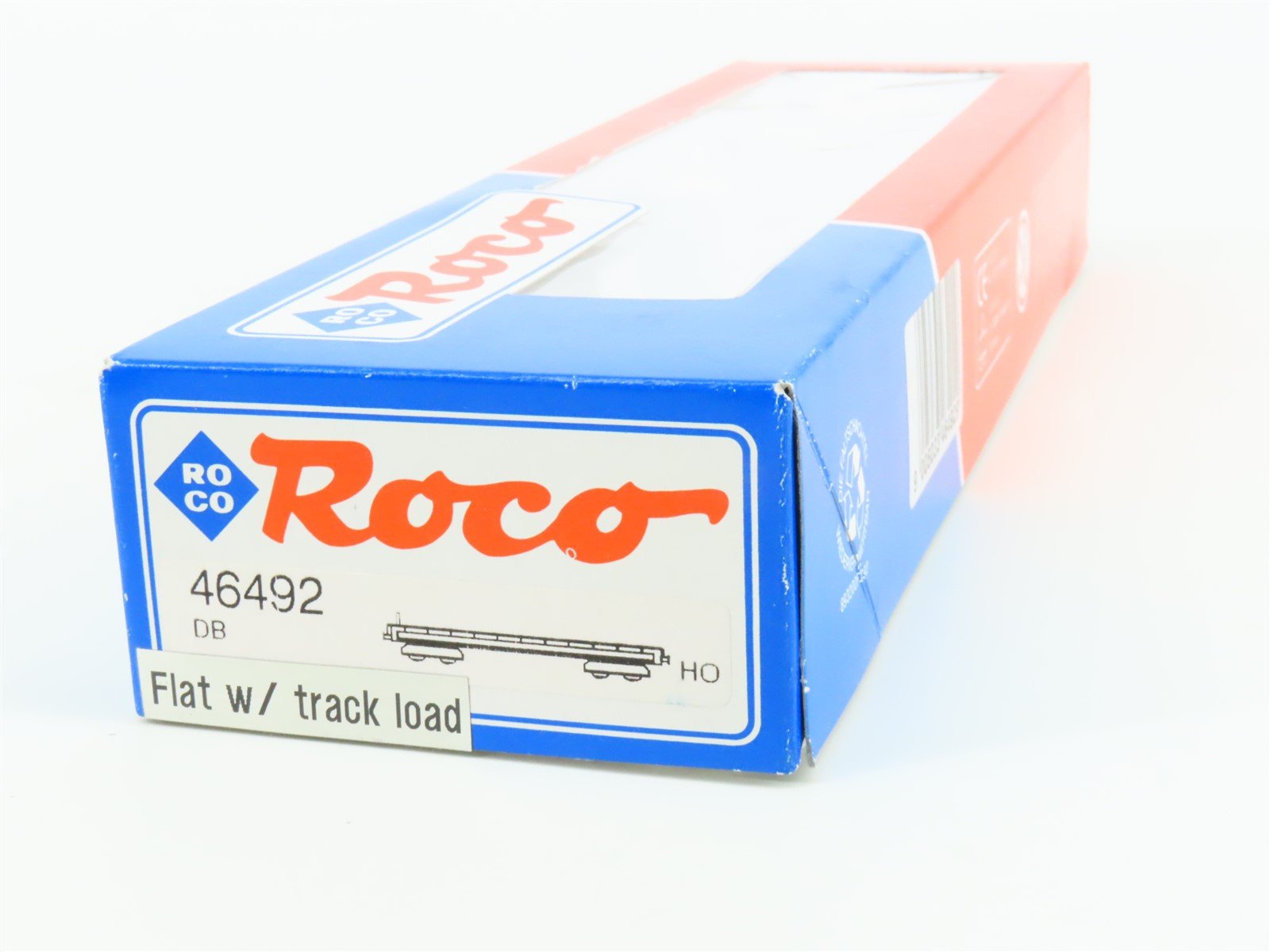 HO Scale Roco 46492 DB Deutsche Bahn Flat Car w/ Track Load