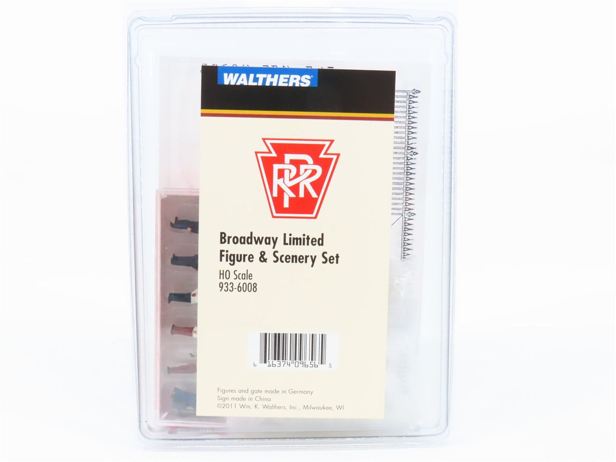 HO 1/87 Scale Walthers 933-6008 PRR Broadway Figure &amp; Scenery Set