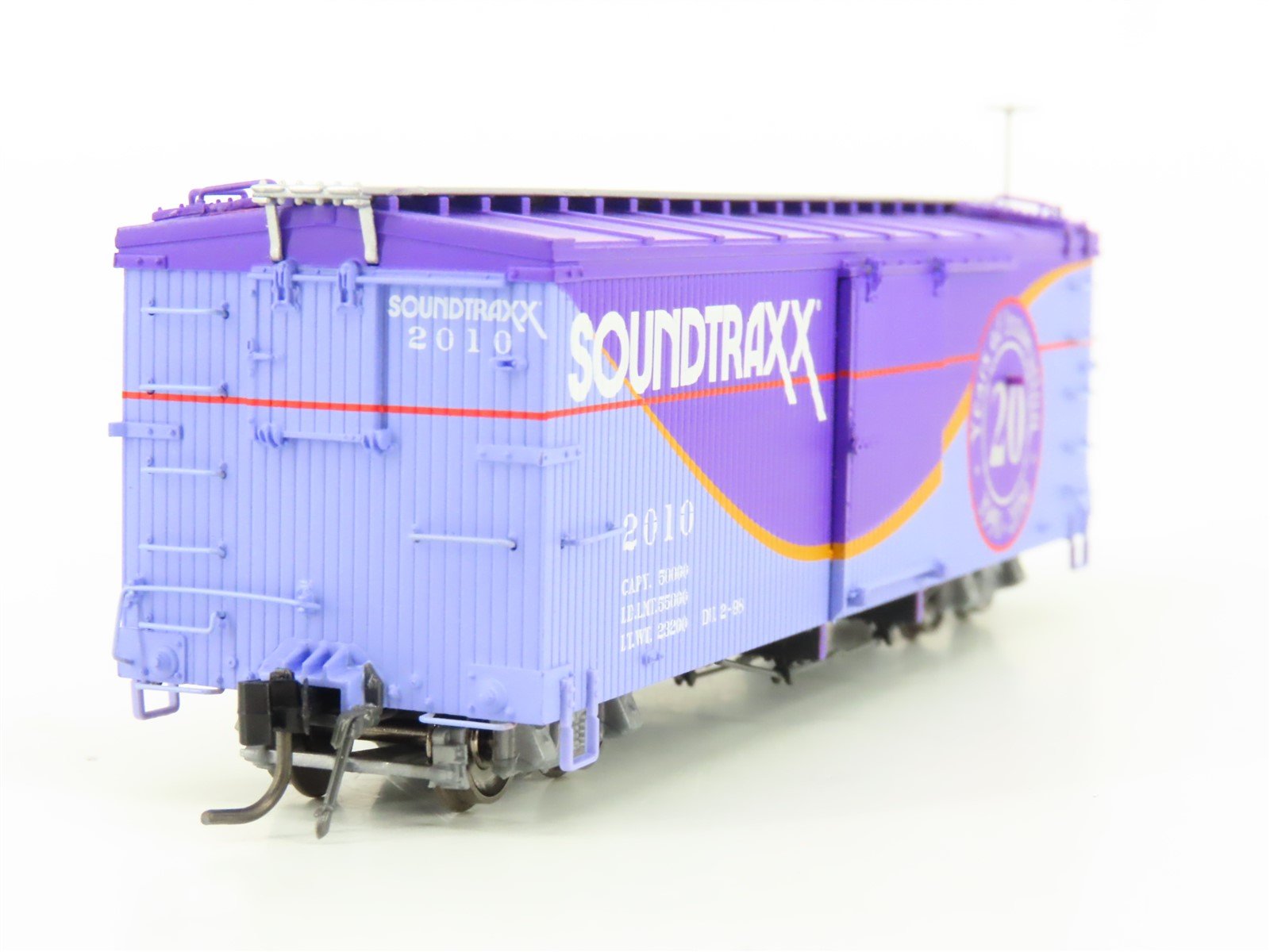 HOn3 Scale Blackstone Models B340127 SoundTraxx 20th Anniversary Box Car #2010