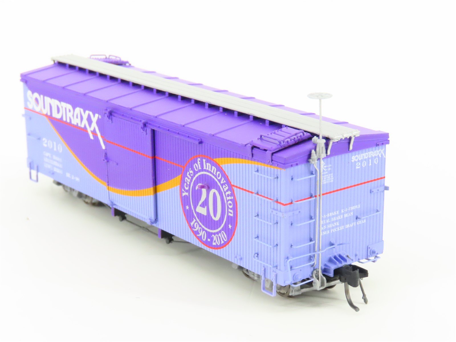 HOn3 Scale Blackstone Models B340127 SoundTraxx 20th Anniversary Box Car #2010