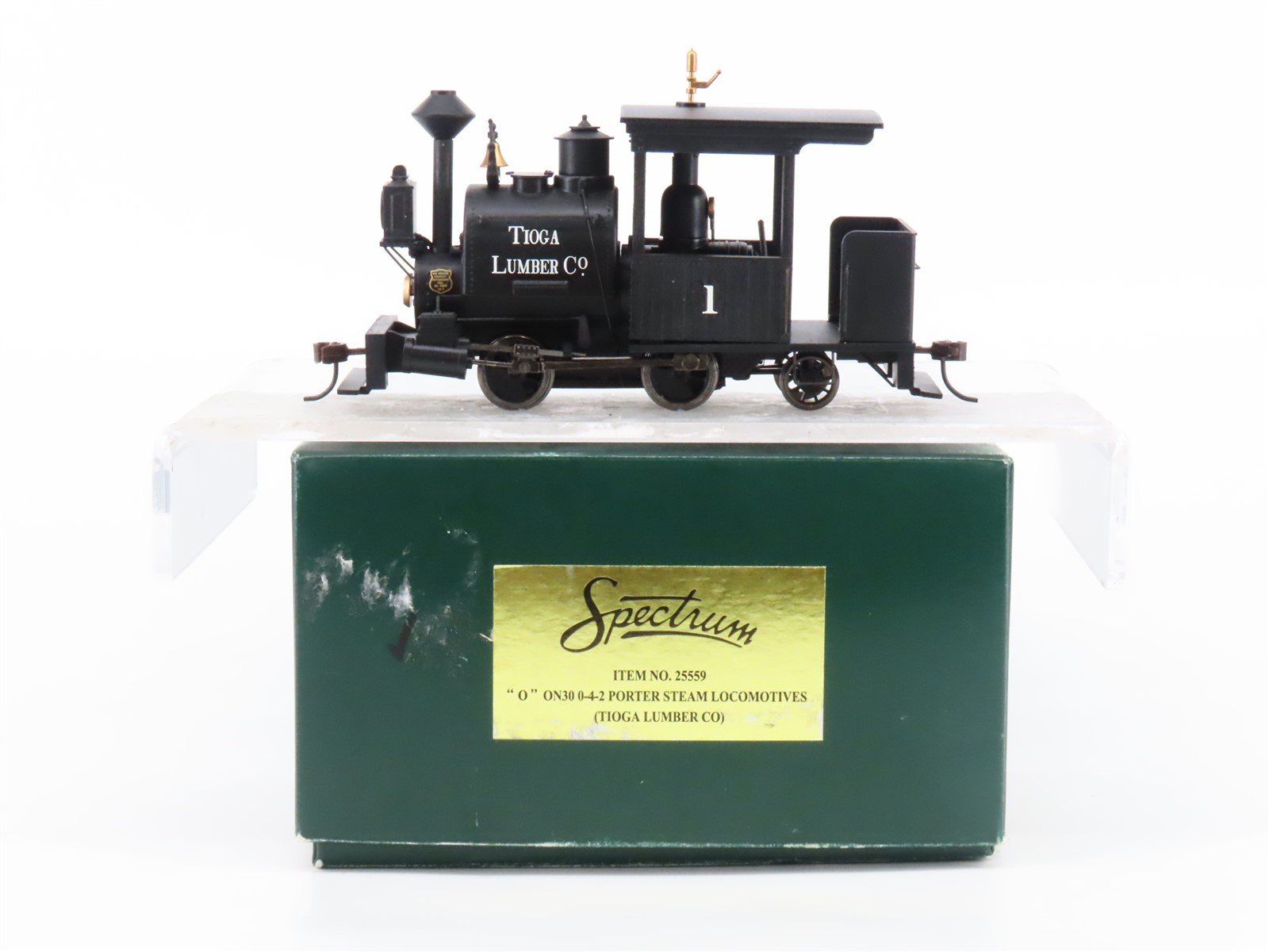 On30 Scale Bachmann 25559 Tioga Lumber 0-4-2 Porter Steam Locomotive #1