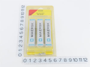 HO Scale Intermountain/A-Line 30352-01 Maersk 45' Rib Side Container 3-Pack