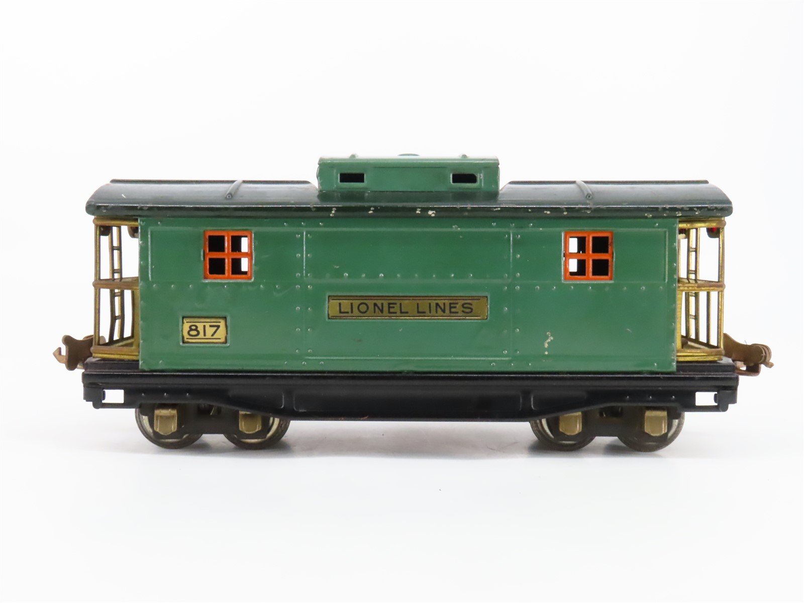 O Gauge 3-Rail Lionel Vintage Prewar Tinplate Lionel Lines Caboose #817