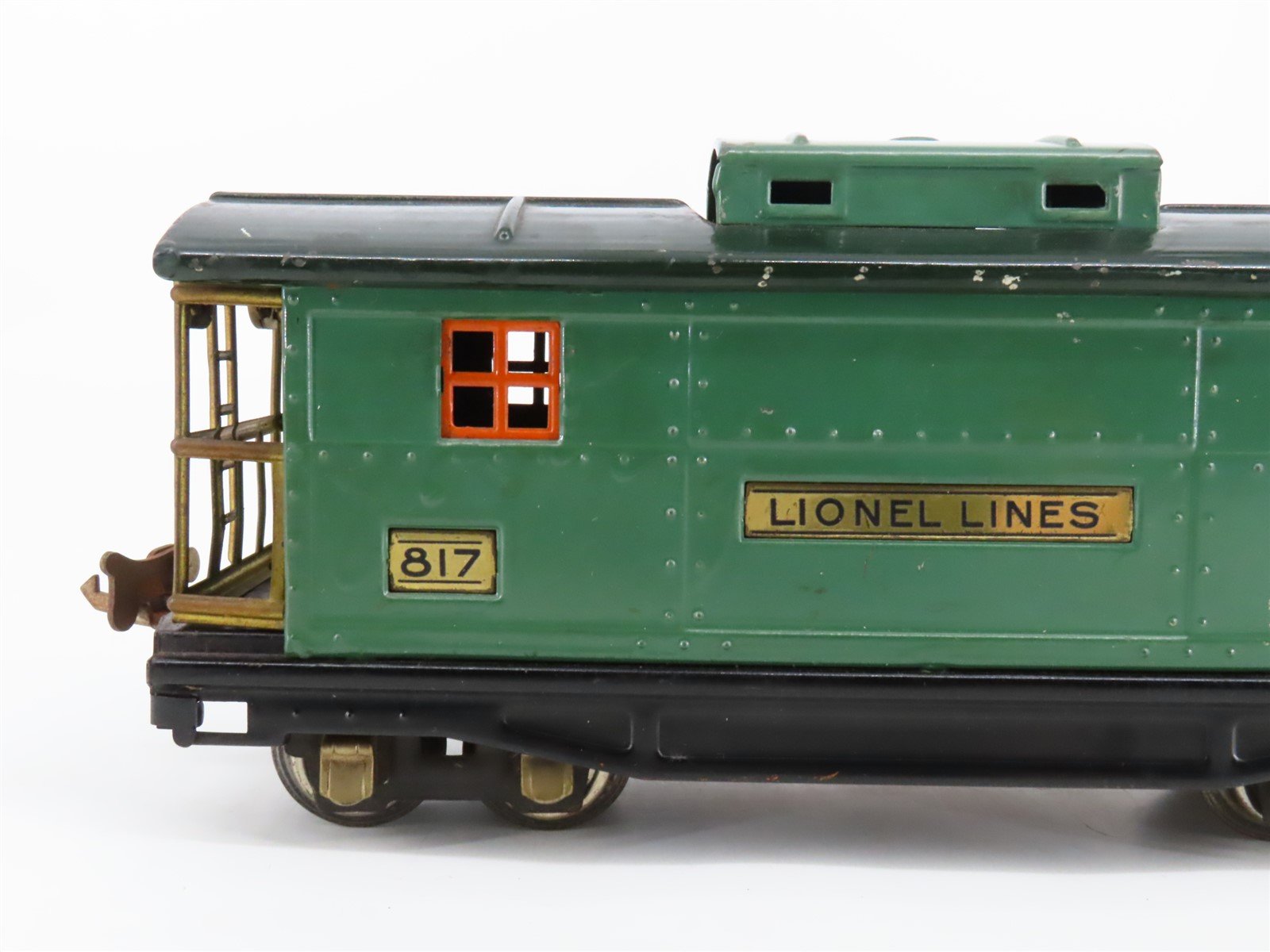O Gauge 3-Rail Lionel Vintage Prewar Tinplate Lionel Lines Caboose #817