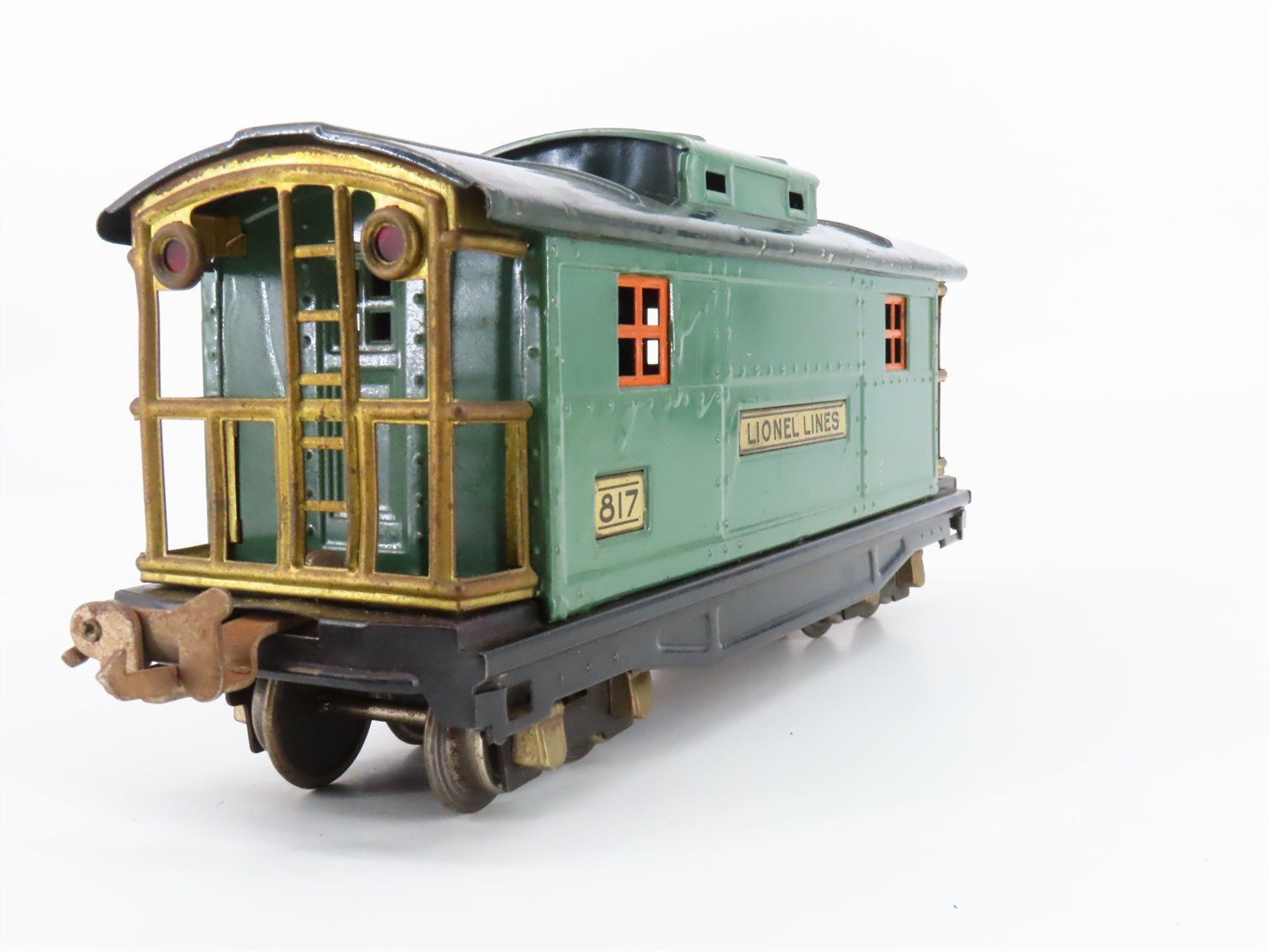 O Gauge 3-Rail Lionel Vintage Prewar Tinplate Lionel Lines Caboose #817