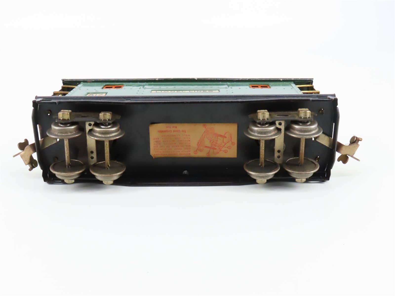 O Gauge 3-Rail Lionel Vintage Prewar Tinplate Lionel Lines Caboose #817