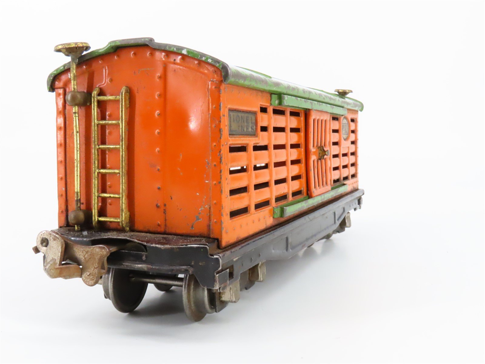 O Gauge 3-Rail Lionel Vintage Prewar Tinplate Lionel Lines Stock/Cattle Car #813