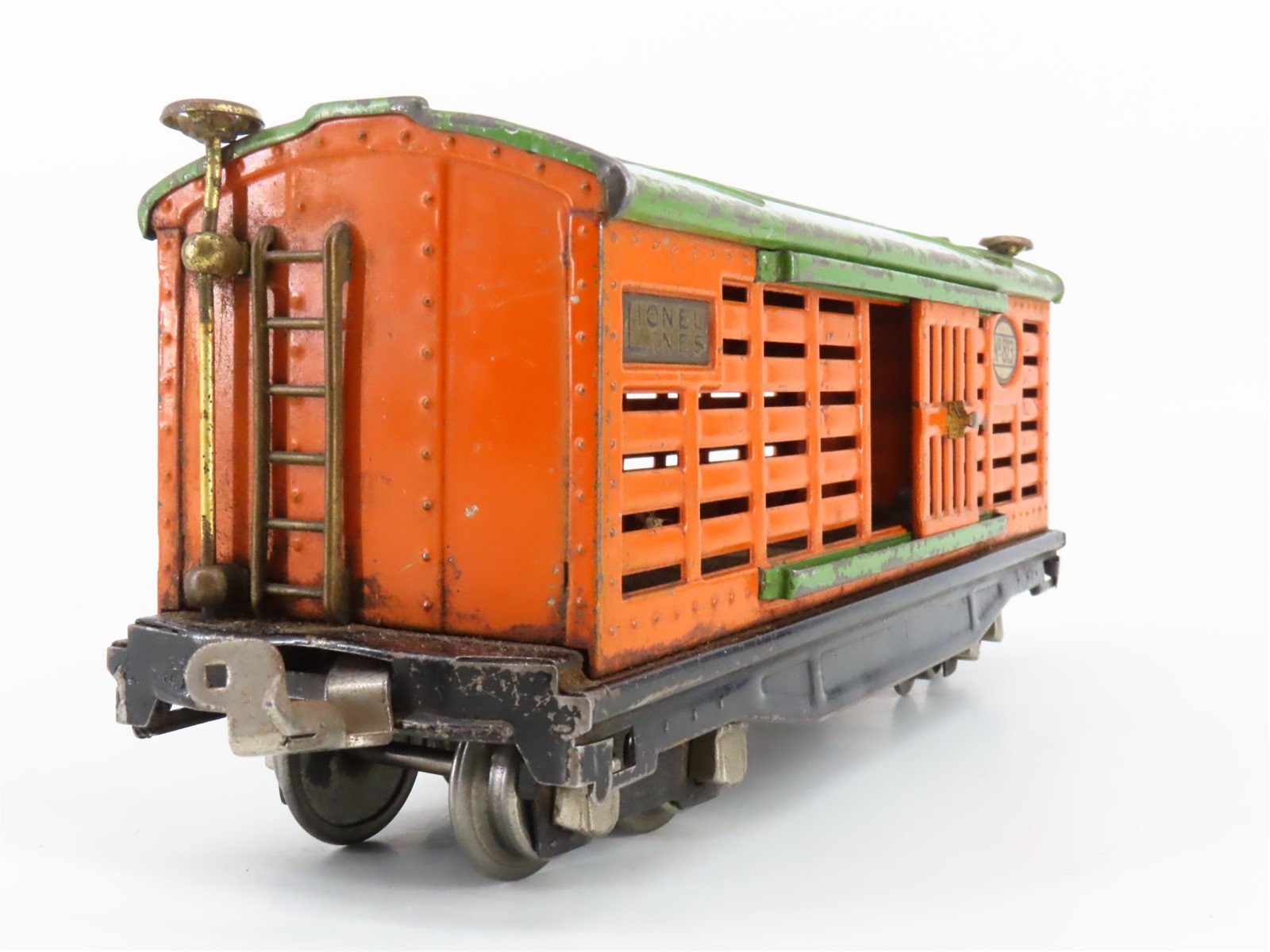 O Gauge 3-Rail Lionel Vintage Prewar Tinplate Lionel Lines Stock/Cattle Car #813