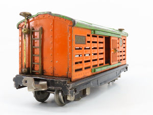 O Gauge 3-Rail Lionel Vintage Prewar Tinplate Lionel Lines Stock/Cattle Car #813