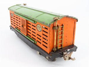 O Gauge 3-Rail Lionel Vintage Prewar Tinplate Lionel Lines Stock/Cattle Car #813