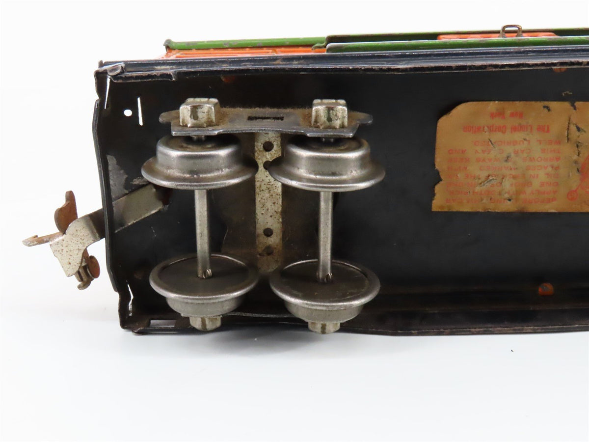 O Gauge 3-Rail Lionel Vintage Prewar Tinplate Lionel Lines Stock/Cattle Car #813