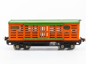 O Gauge 3-Rail Lionel Vintage Prewar Tinplate Lionel Lines Stock/Cattle Car #813