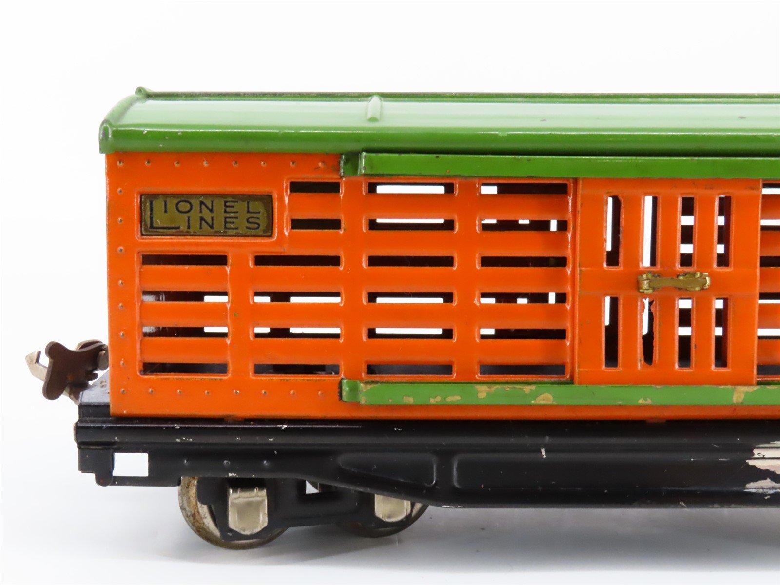 O Gauge 3-Rail Lionel Vintage Prewar Tinplate Lionel Lines Stock/Cattle Car #813