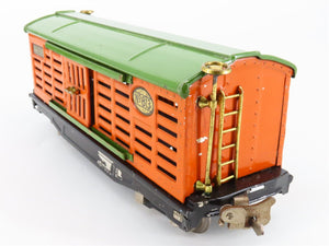O Gauge 3-Rail Lionel Vintage Prewar Tinplate Lionel Lines Stock/Cattle Car #813