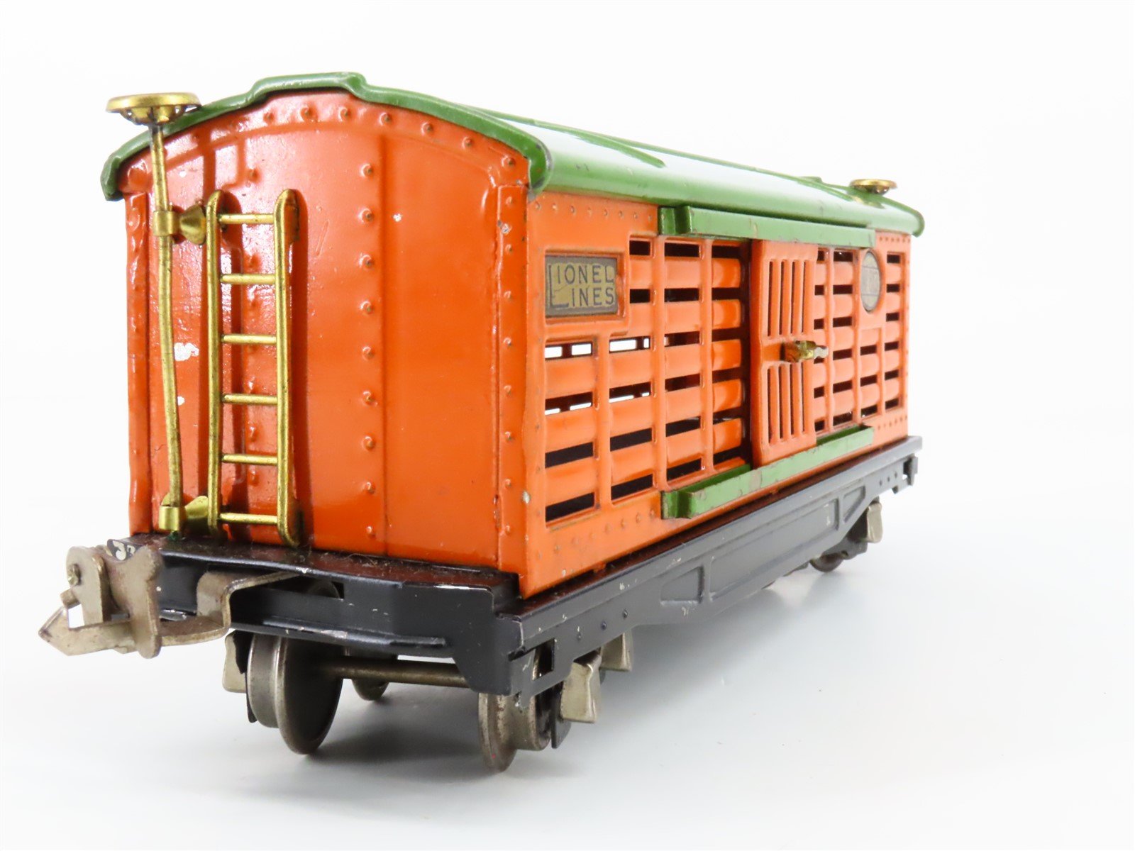 O Gauge 3-Rail Lionel Vintage Prewar Tinplate Lionel Lines Stock/Cattle Car #813