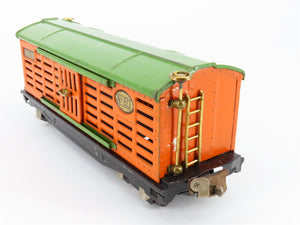 O Gauge 3-Rail Lionel Vintage Prewar Tinplate Lionel Lines Stock/Cattle Car #813