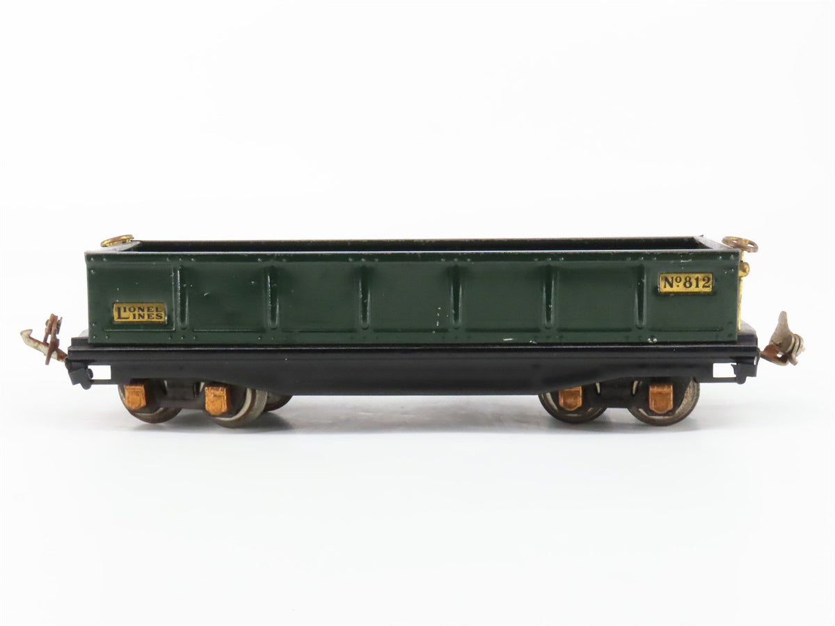 O Gauge 3-Rail Lionel Vintage Prewar Tinplate Lionel Lines Gondola #812