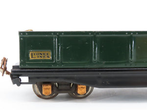 O Gauge 3-Rail Lionel Vintage Prewar Tinplate Lionel Lines Gondola #812