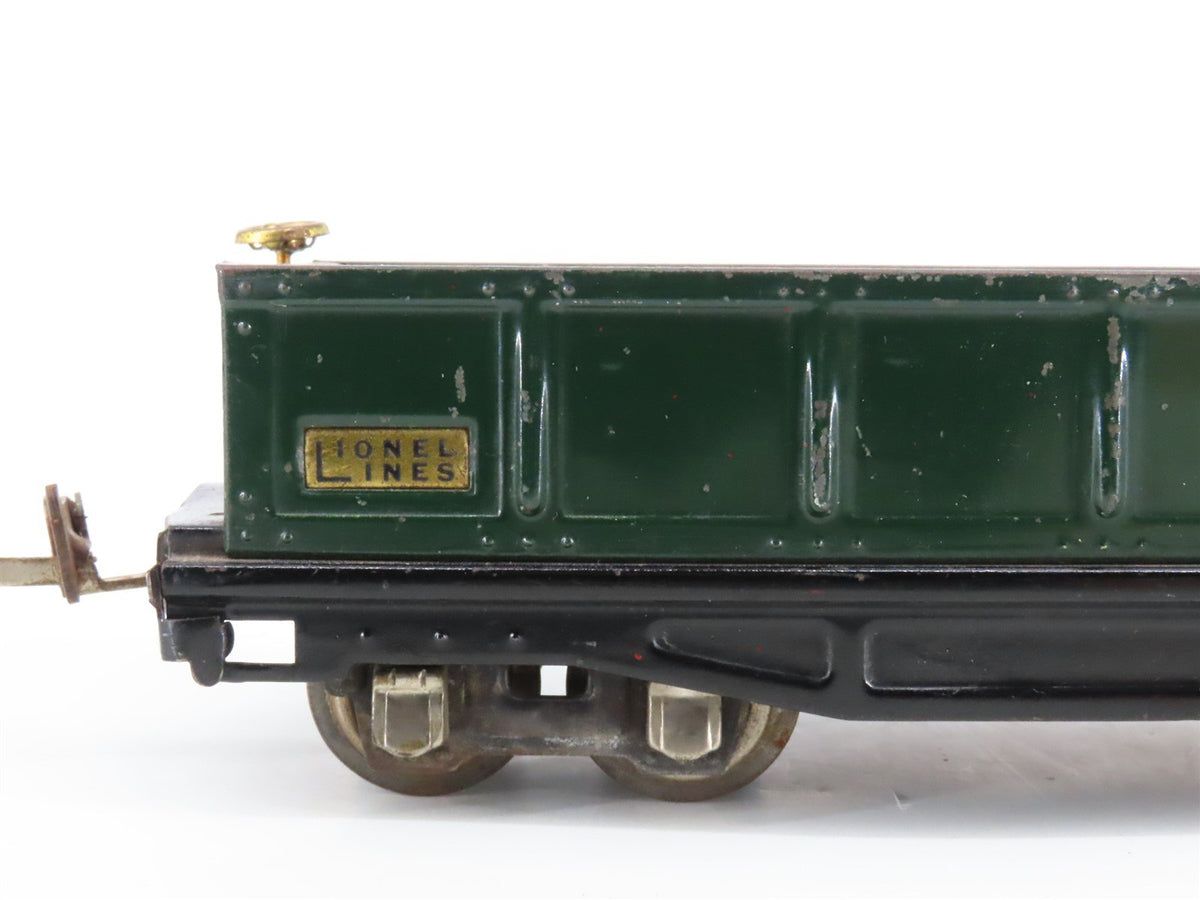 O Gauge 3-Rail Lionel Vintage Prewar Tinplate Lionel Lines Gondola #812