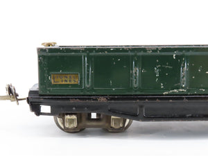 O Gauge 3-Rail Lionel Vintage Prewar Tinplate Lionel Lines Gondola #812