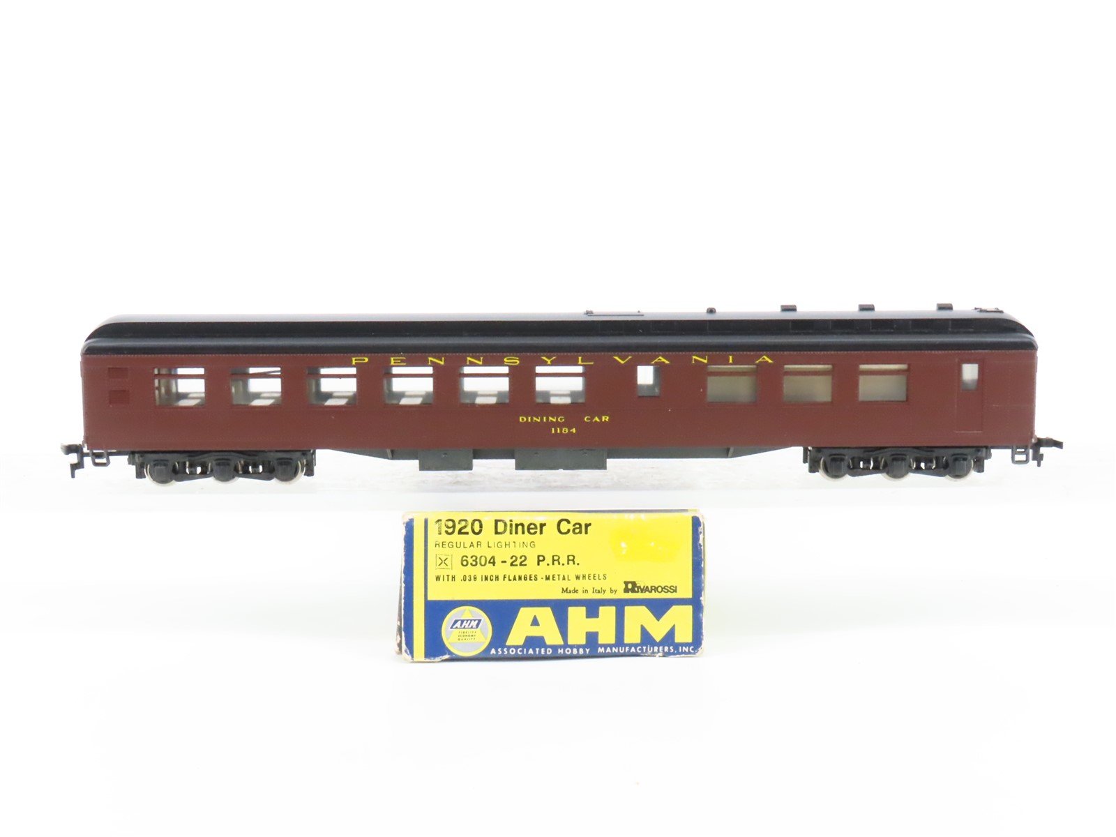 HO Scale AHM 6304-22 PRR Pennsylvania 1920 Dining Passenger #1184