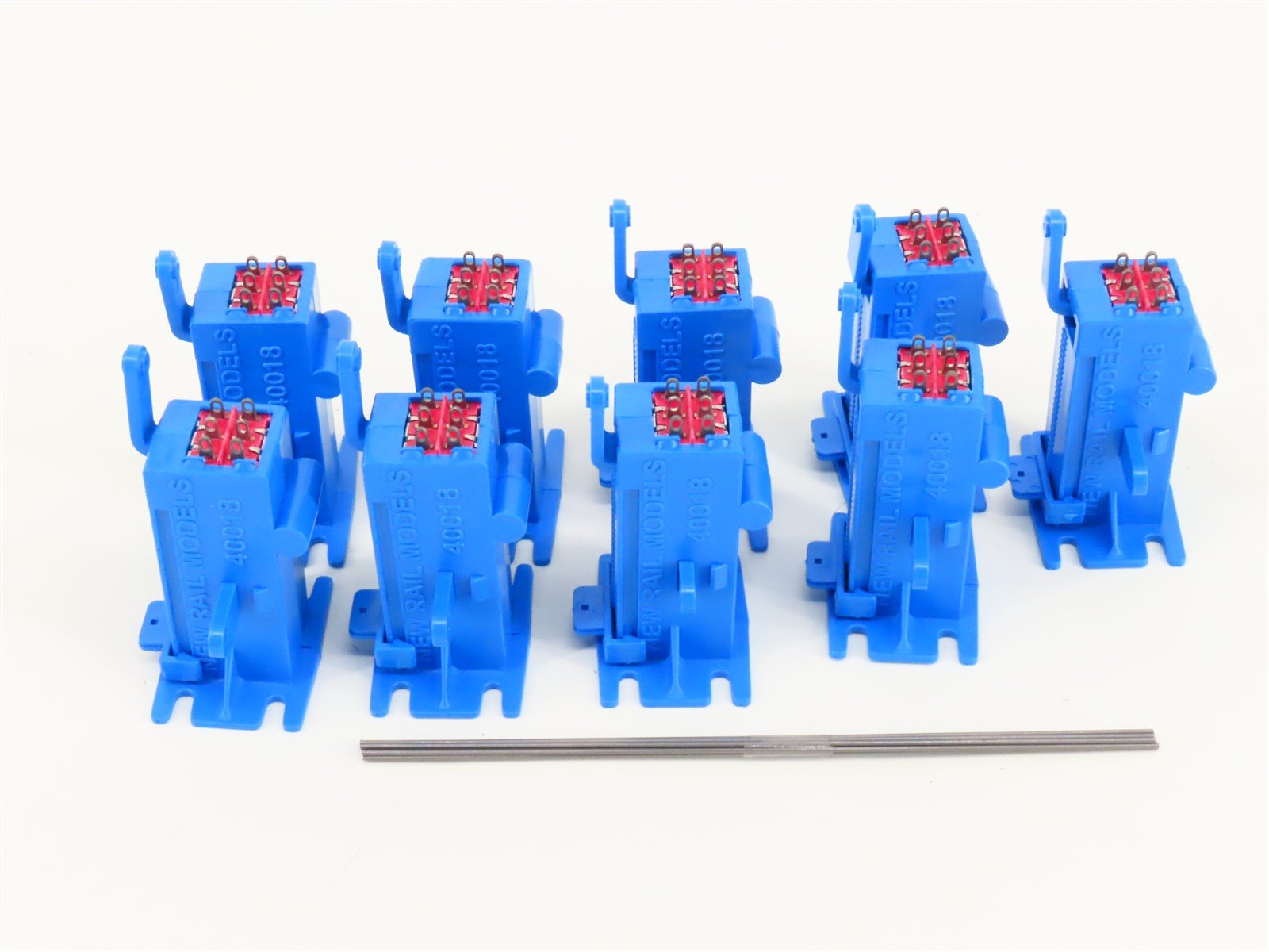 ALL SCALES New Rail 40018-10 Blue Point Switch Machine Turnout Controller 9-Pack