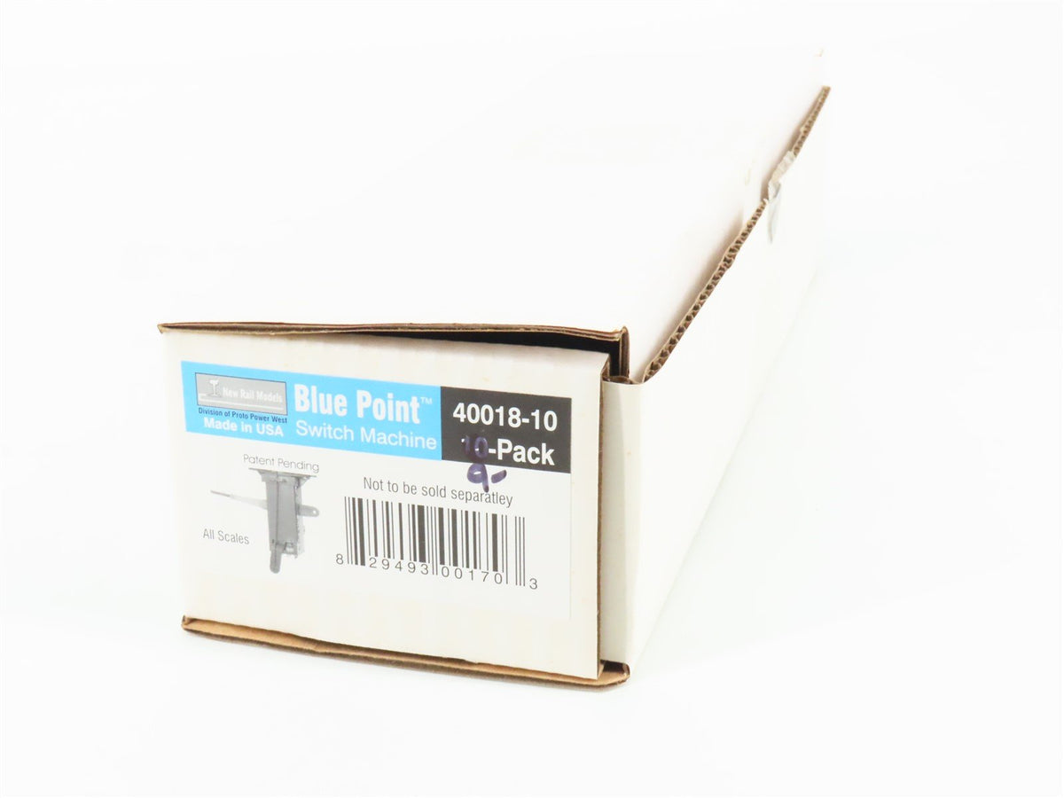 ALL SCALES New Rail 40018-10 Blue Point Switch Machine Turnout Controller 9-Pack