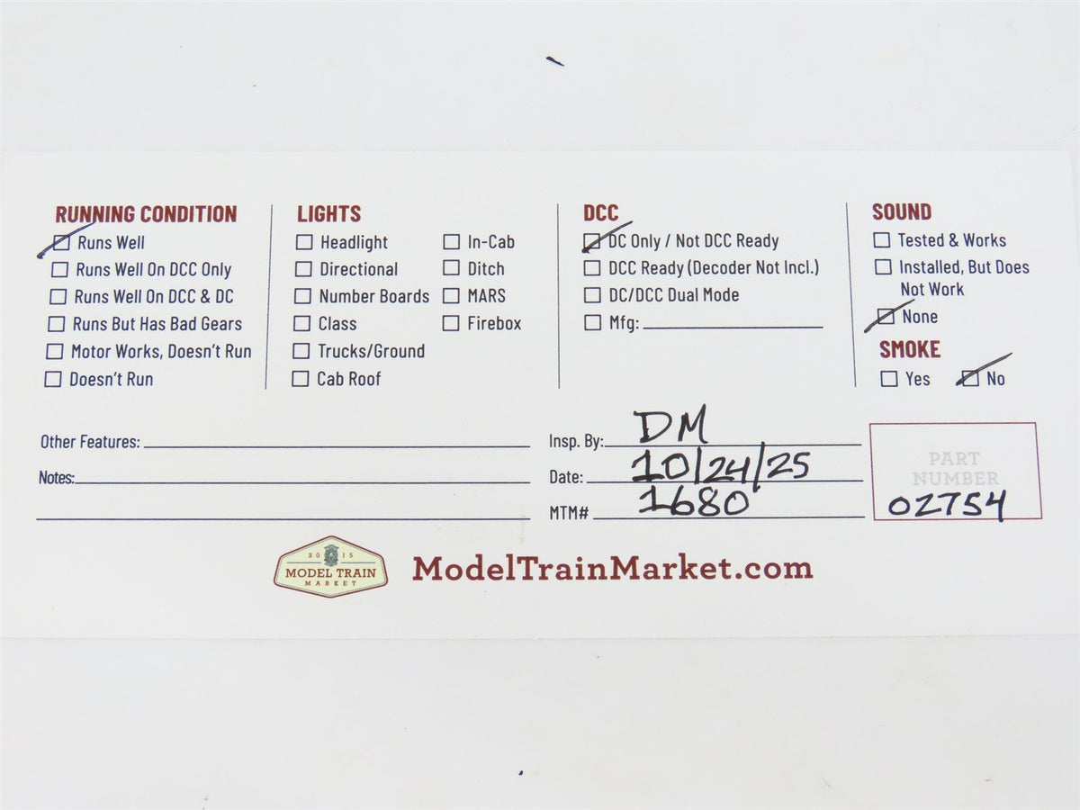 HO Scale Rivarossi Undecorated 0-4-0ST Saddle Tank Steam Locomotive