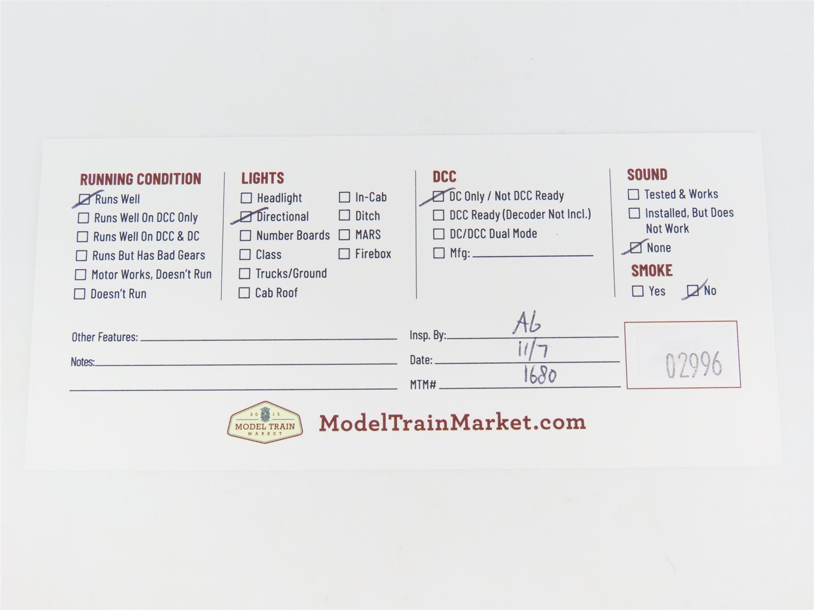 HO Scale AHM PRR Pennsylvania GG1 Electric Locomotive #4843