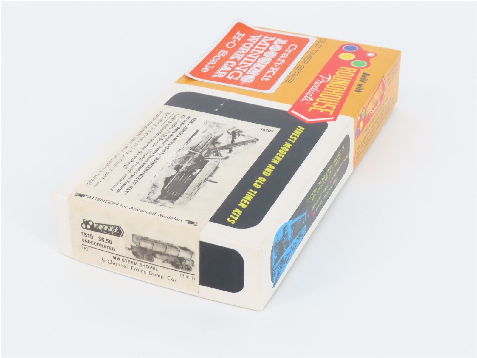 HO Roundhouse 3-in-1 Craft Kit #1519 Battle Mountain Steam Shovel & Dump Car