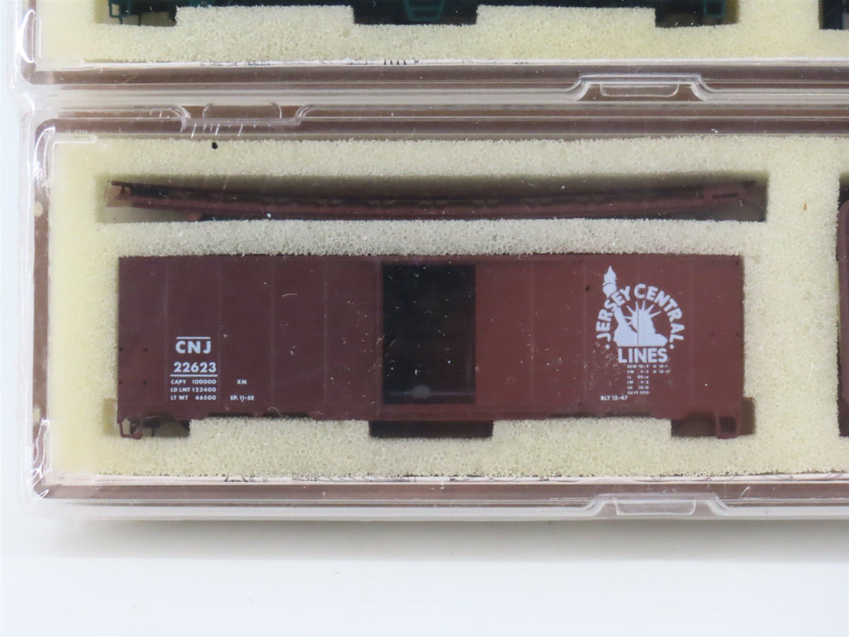N InterMountain Kits CNJ, NWX, NADX, D&amp;RGW, CIL, AEC &amp; ERIE 40&#39; Box Cars 12-Pack