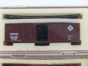N InterMountain Kits CNJ, NWX, NADX, D&RGW, CIL, AEC & ERIE 40' Box Cars 12-Pack