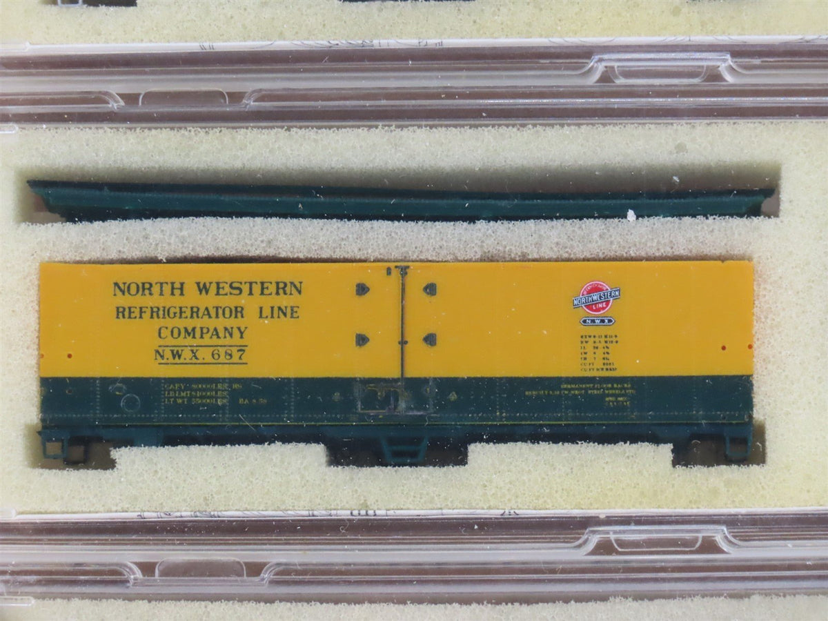 N InterMountain Kits CNJ, NWX, NADX, D&amp;RGW, CIL, AEC &amp; ERIE 40&#39; Box Cars 12-Pack