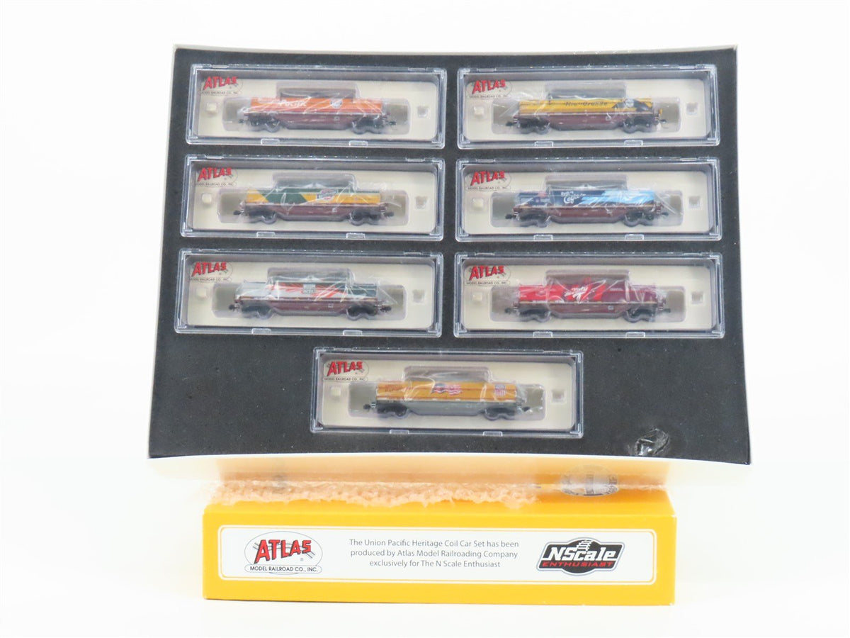 N Scale Atlas NSE UP Union Pacific Heritage Series Coil Cars 7-Unit Set - SEALED