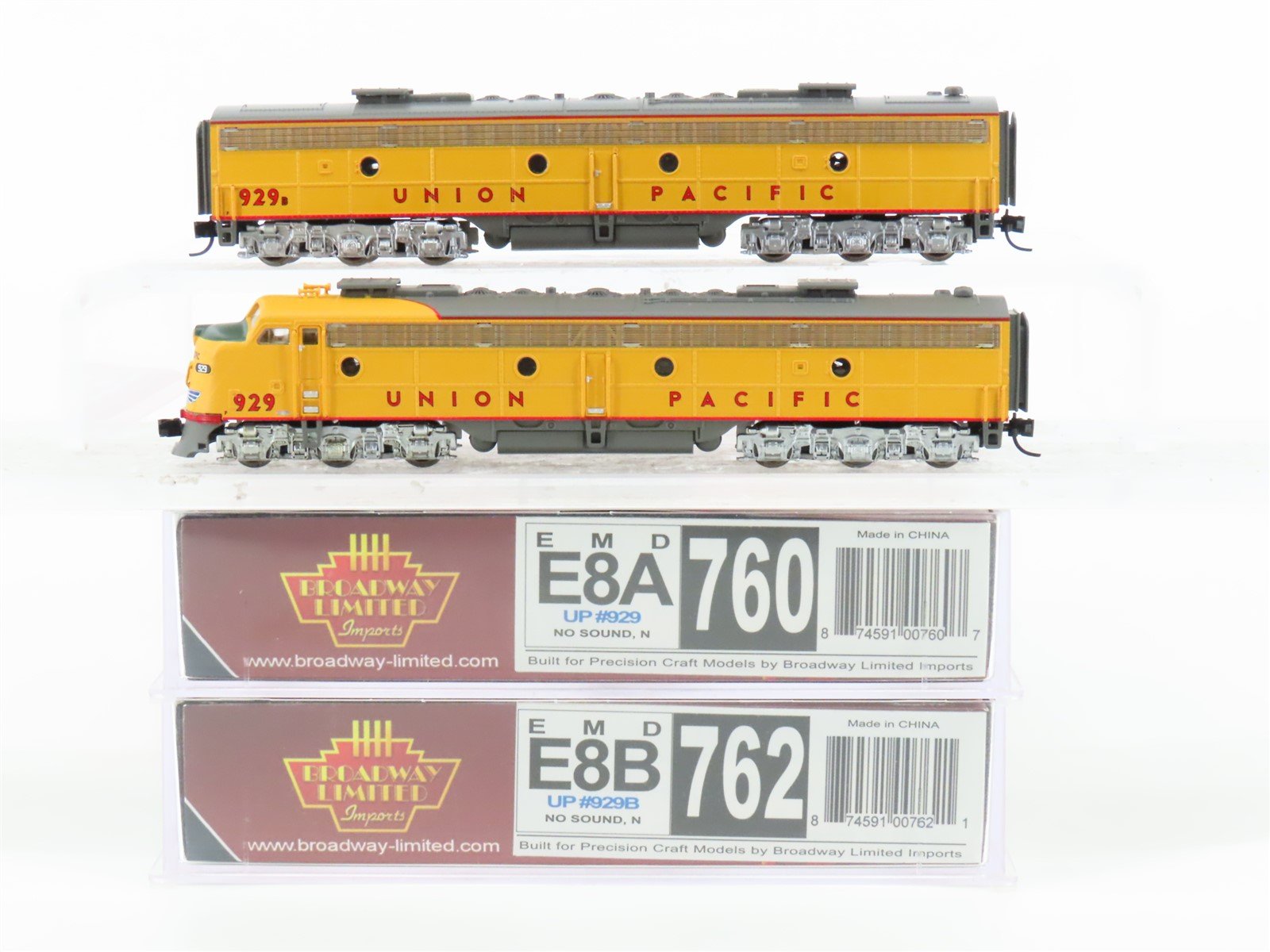 N Broadway Limited BLI 760/762 UP Union Pacific E8A/B Diesel Set - DCC Ready