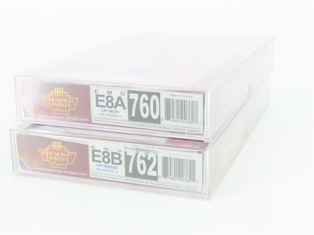 N Broadway Limited BLI 760/762 UP Union Pacific E8A/B Diesel Set - DCC Ready