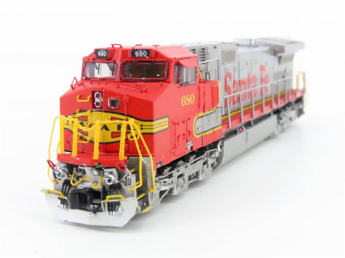 N Scaletrains SXT31468 ATSF &quot;Warbonnet&quot; GE C44-9W Diesel #680 w/ DCC &amp; Sound