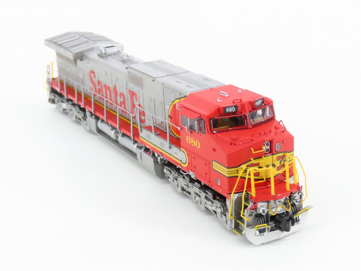 N Scaletrains SXT31468 ATSF &quot;Warbonnet&quot; GE C44-9W Diesel #680 w/ DCC &amp; Sound