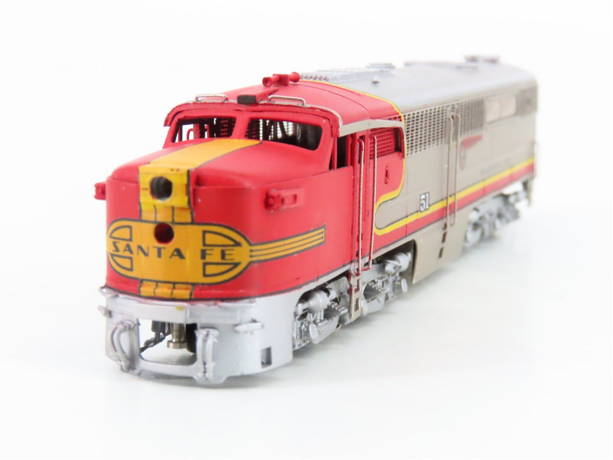 N Scale Key/Samhongsa BRASS 70 ATSF Santa Fe &quot;Warbonnet&quot; ALCO PA/B/A Diesel Set