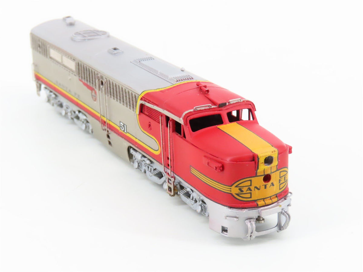 N Scale Key/Samhongsa BRASS 70 ATSF Santa Fe &quot;Warbonnet&quot; ALCO PA/B/A Diesel Set