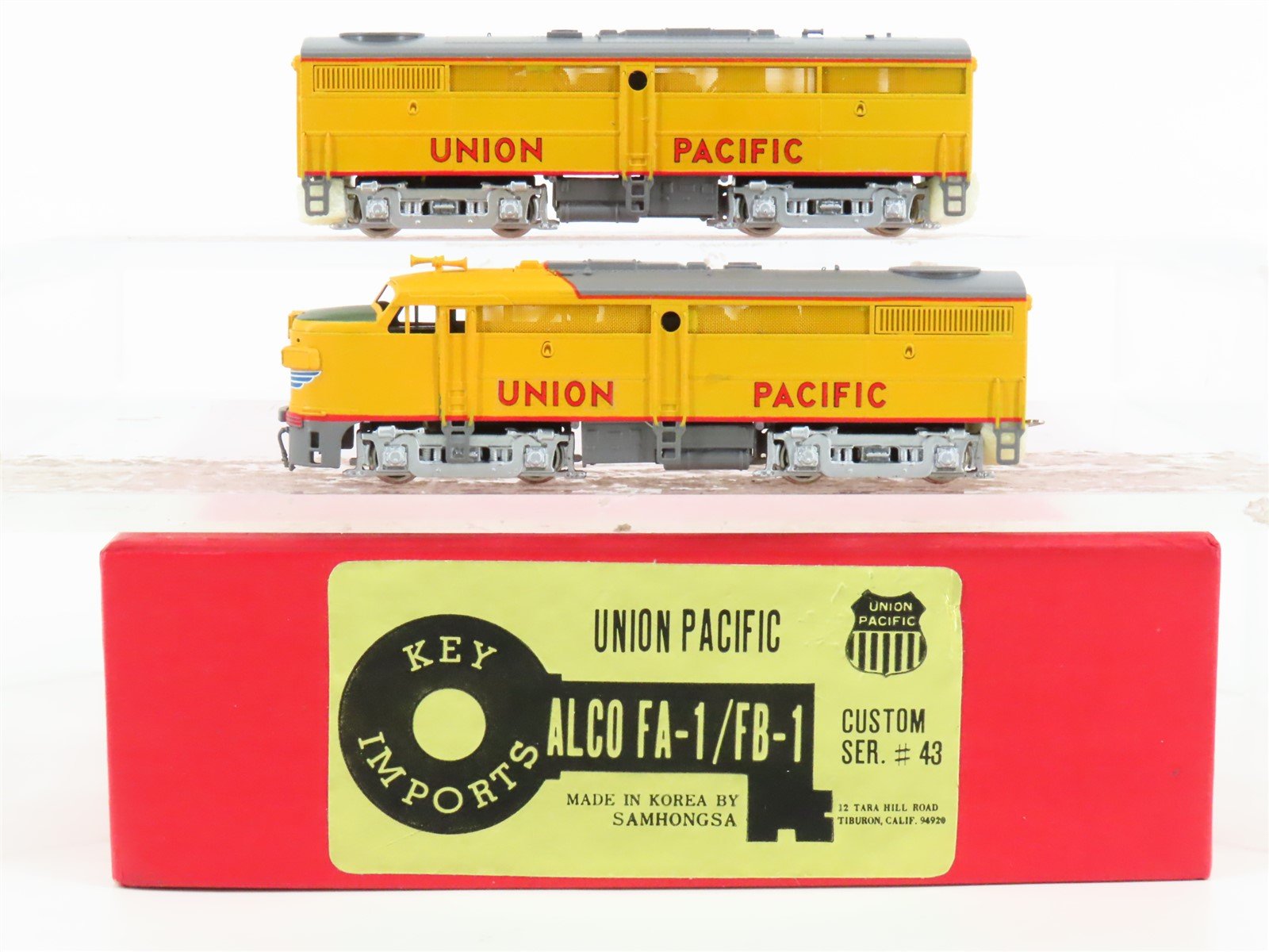 N Scale Key/Samhongsa BRASS 43 UP Union Pacific ALCO FA-1/FB-1 Diesel Set