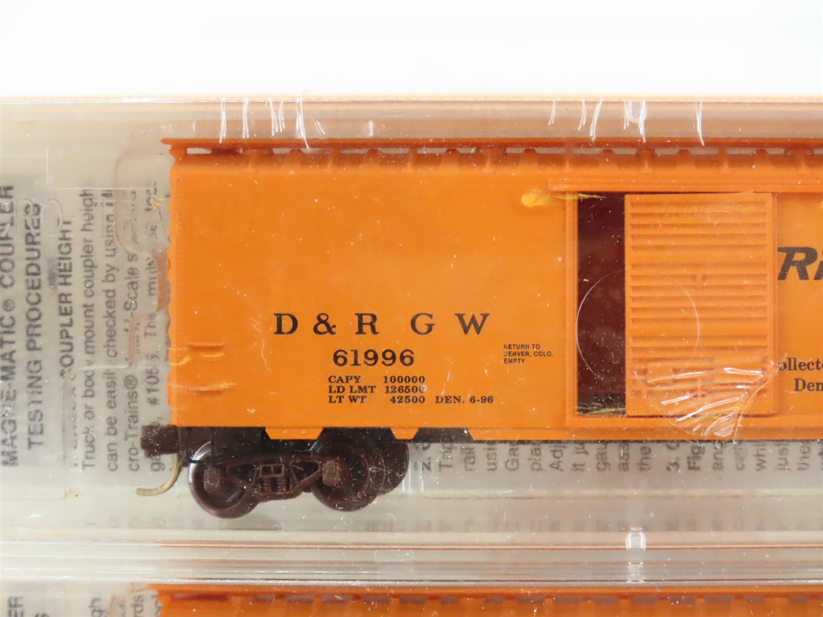 N Scale Micro-Trains MTL NSC 96-10 D&RGW Rio Grande 40' Box Cars 5-Pack - SEALED