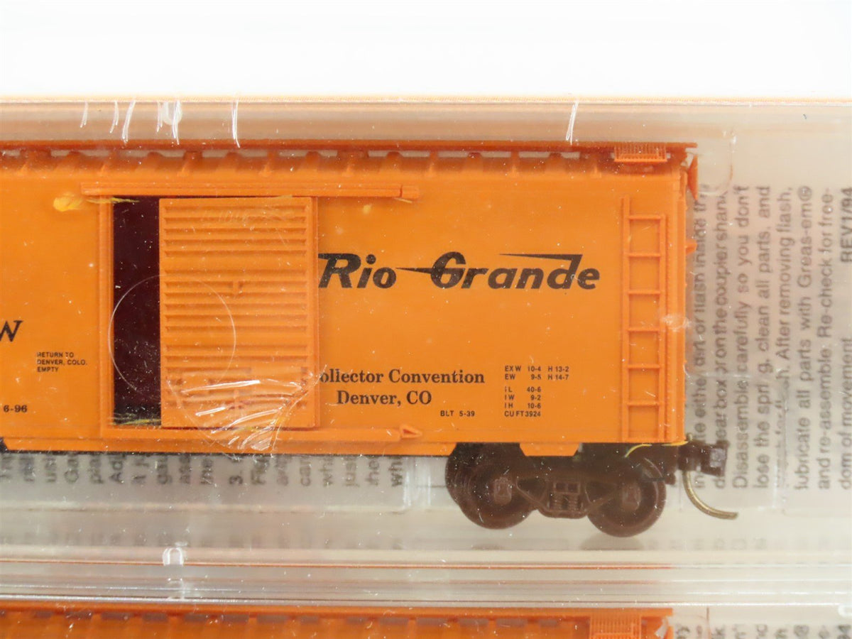 N Scale Micro-Trains MTL NSC 96-10 D&amp;RGW Rio Grande 40&#39; Box Cars 5-Pack - SEALED