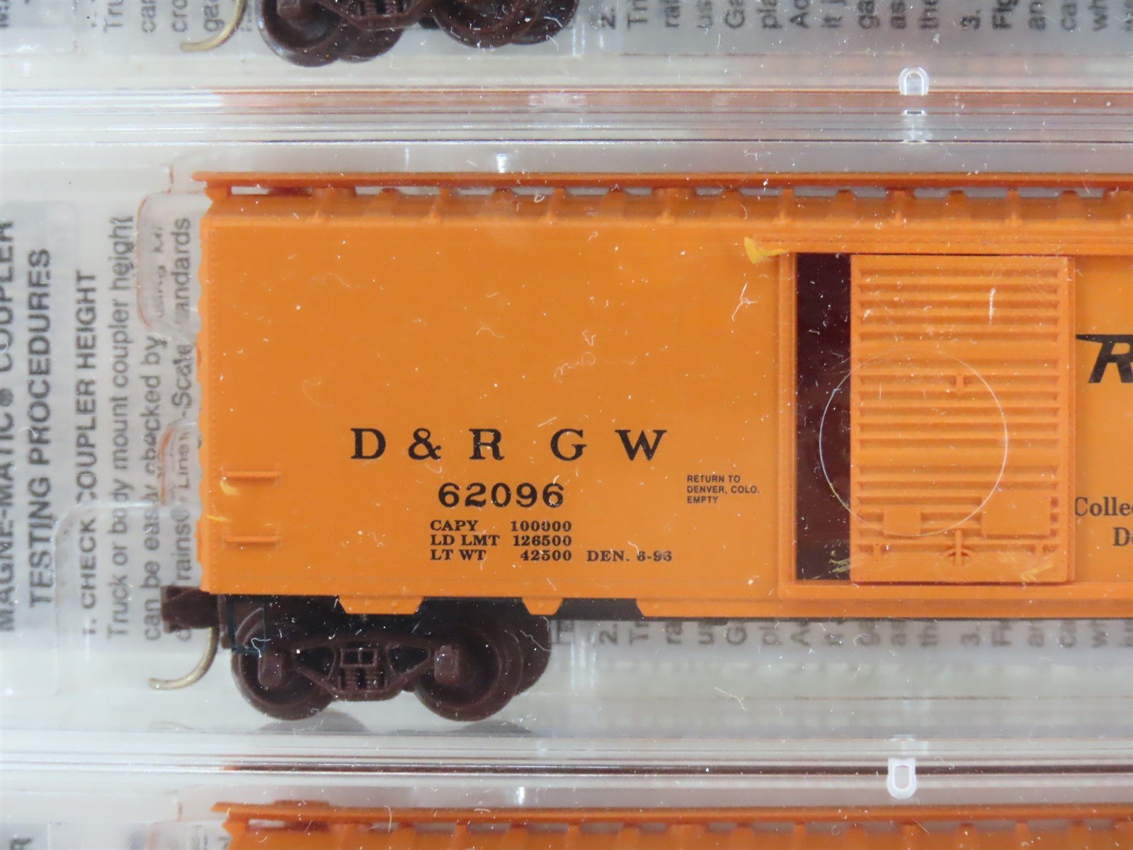 N Scale Micro-Trains MTL NSC 96-10 D&RGW Rio Grande 40' Box Cars 5-Pack - SEALED