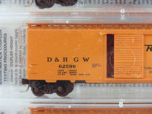 N Scale Micro-Trains MTL NSC 96-10 D&RGW Rio Grande 40' Box Cars 5-Pack - SEALED