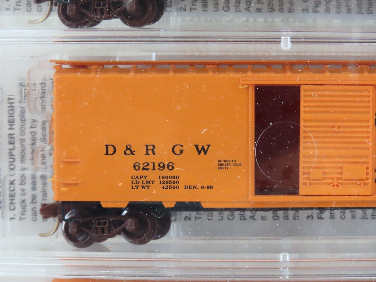 N Scale Micro-Trains MTL NSC 96-10 D&RGW Rio Grande 40' Box Cars 5-Pack - SEALED