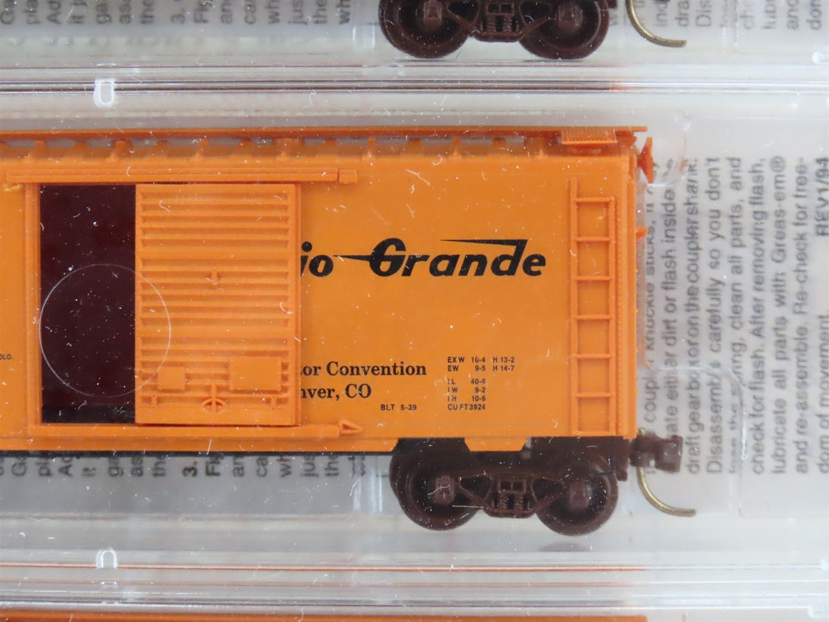 N Scale Micro-Trains MTL NSC 96-10 D&amp;RGW Rio Grande 40&#39; Box Cars 5-Pack - SEALED